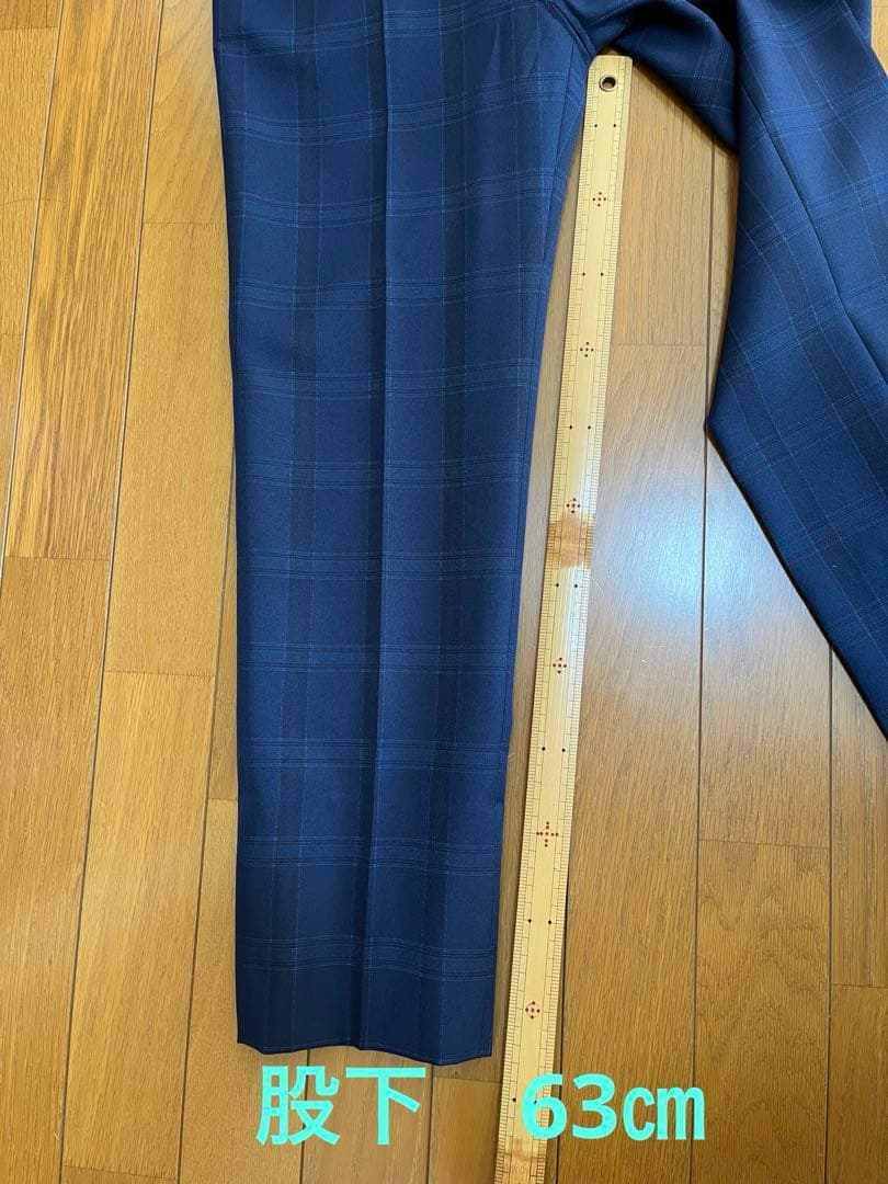 【男の子】ワンダーファクトリーフォーマルスーツ 160Ａネイビーブルーチェック