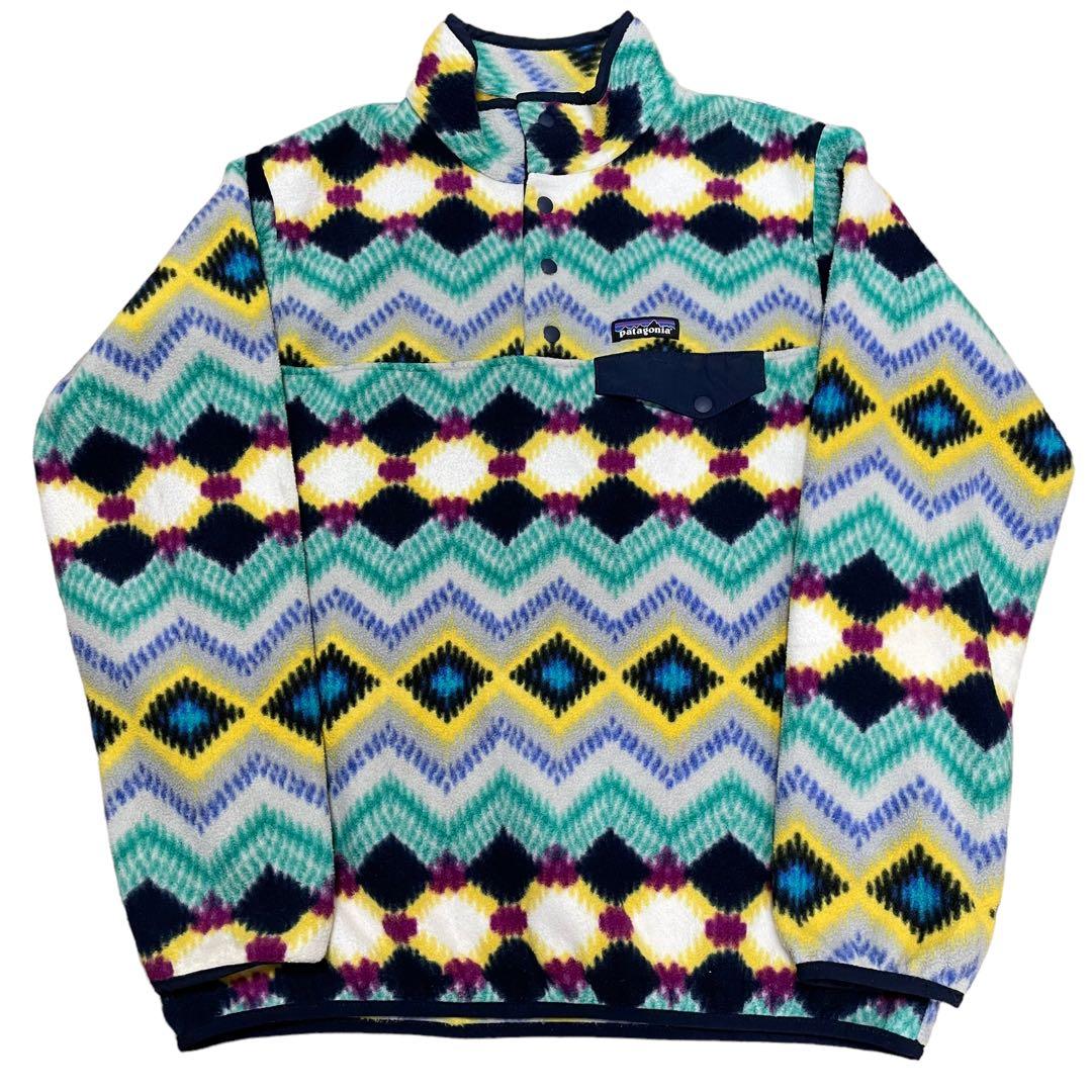 で*ろ様 パタゴニア　Patagonia シンチラスナップT 総柄