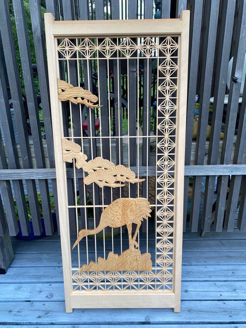 欄間　組子細工　建具　古民家　4枚セット