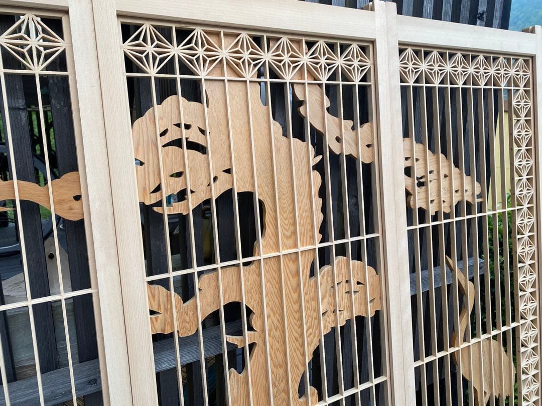 欄間　組子細工　建具　古民家　4枚セット