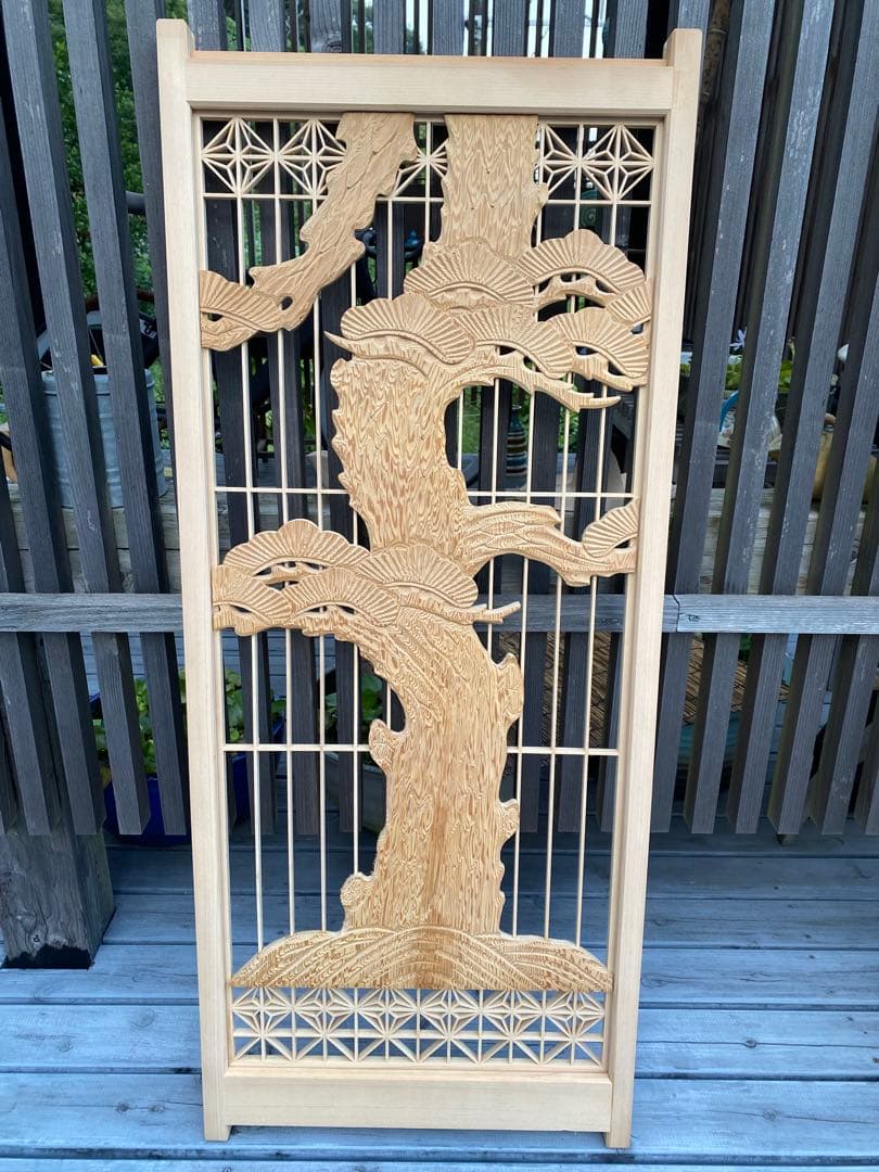 欄間　組子細工　建具　古民家　4枚セット