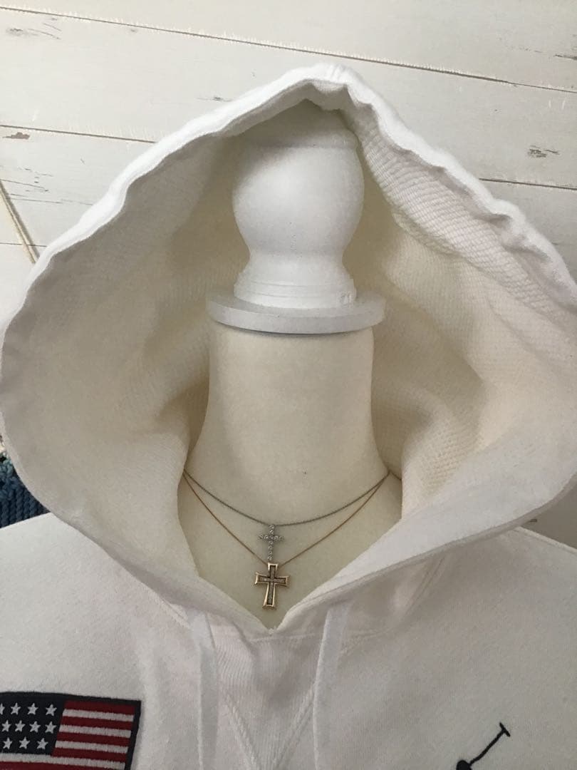 ★ラルフローレン★Y2K ビッグポニー パーカー ホワイト アメリカ