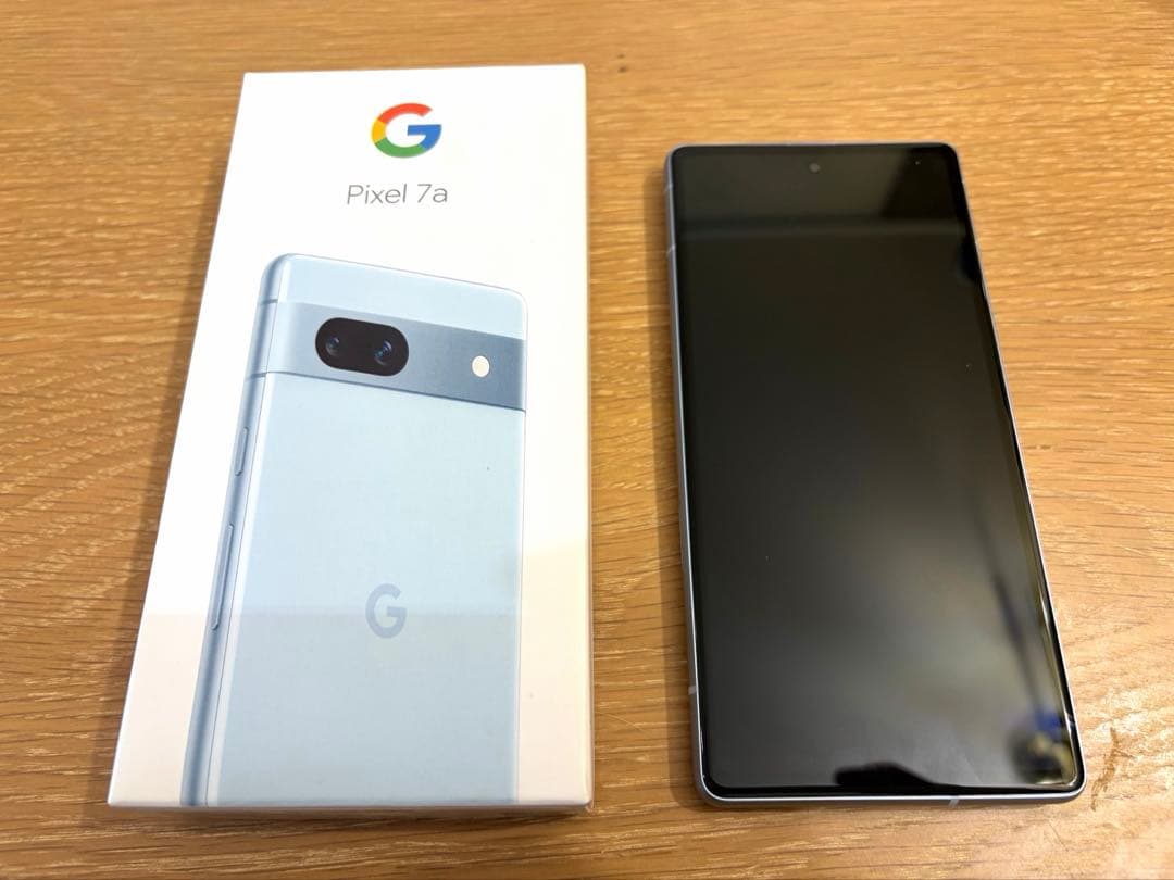 【本体美品】Google Pixel7a 128G ブルー Sea