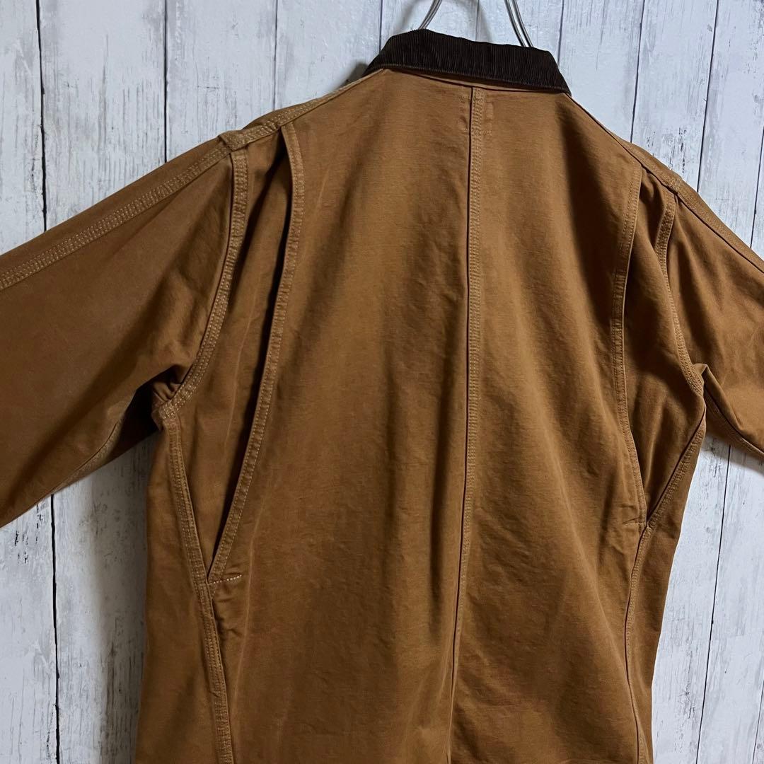 美品　オアスロウ　カバーオール　ダックジャケット　ブラウン　茶　M