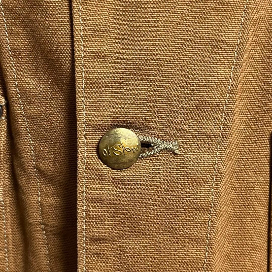 美品　オアスロウ　カバーオール　ダックジャケット　ブラウン　茶　M