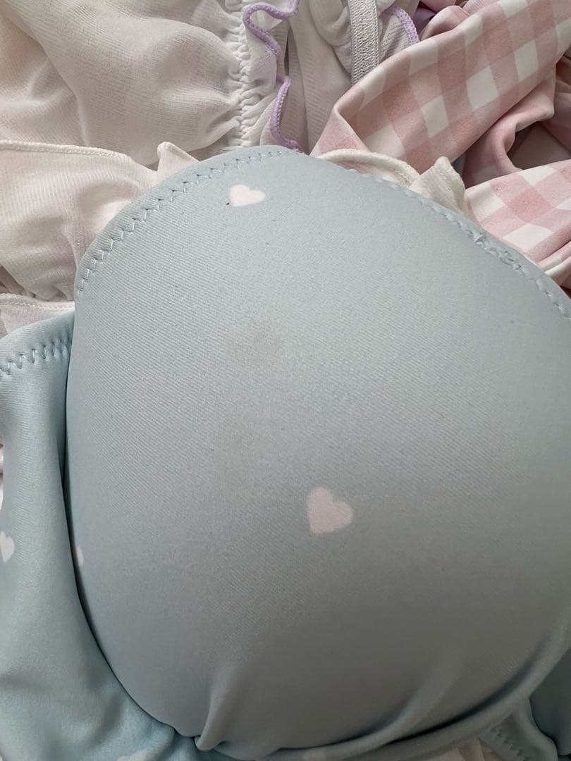 ディアマイラブ　キキララ　水着　ビキニ　ブルー　ハート柄