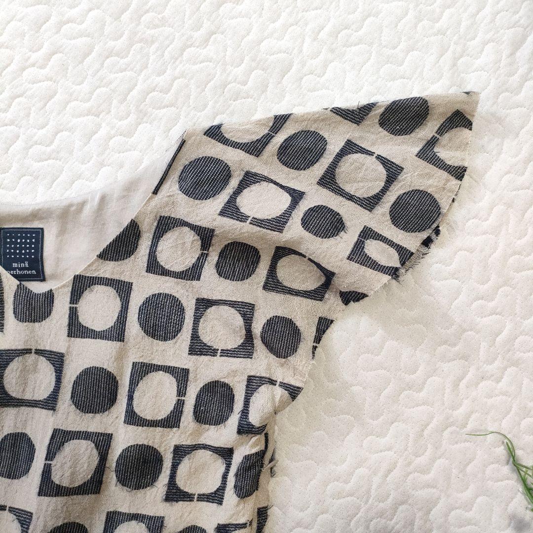 タグ付き✨ミナペルホネン　luna　リネン×シルク　アシンメトリーワンピース