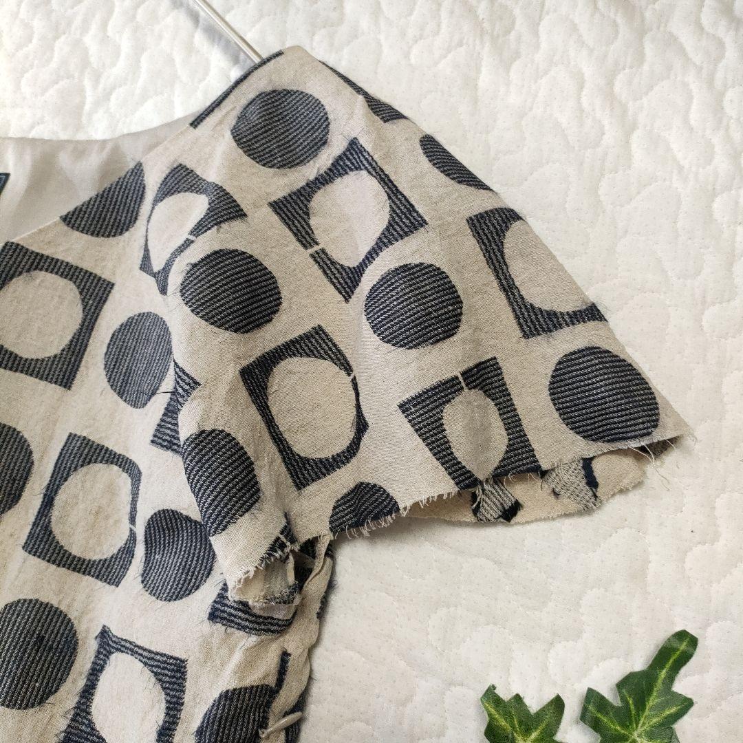 タグ付き✨ミナペルホネン　luna　リネン×シルク　アシンメトリーワンピース