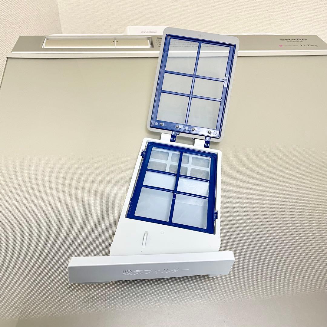 SHARP 洗濯乾燥機 ES-PW11F-N 11kg/6kg 穴なし槽洗濯機F