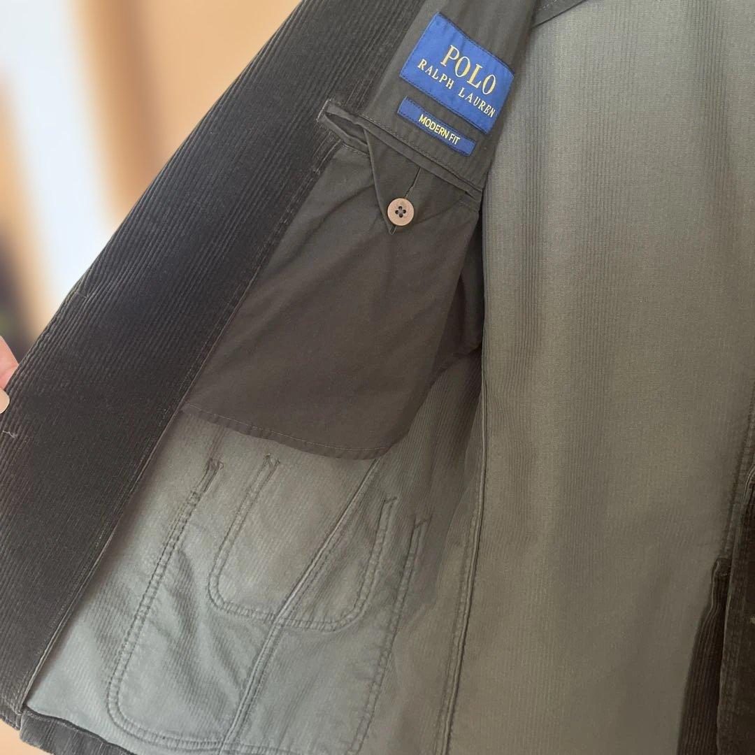 ポロラルフローレン　ダークグリーン コーデュロイ ジャケット