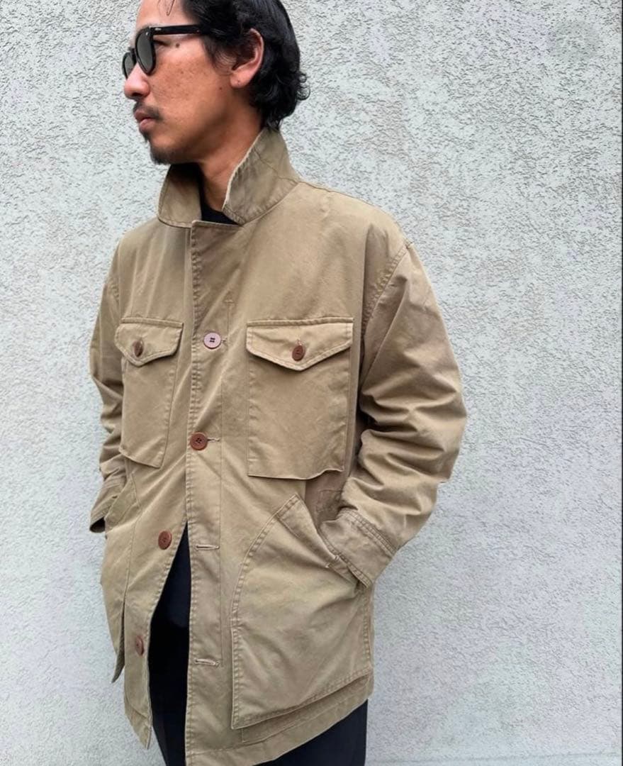 KAJA WIDE SAFARI JACKET 2 ベージュ OVY