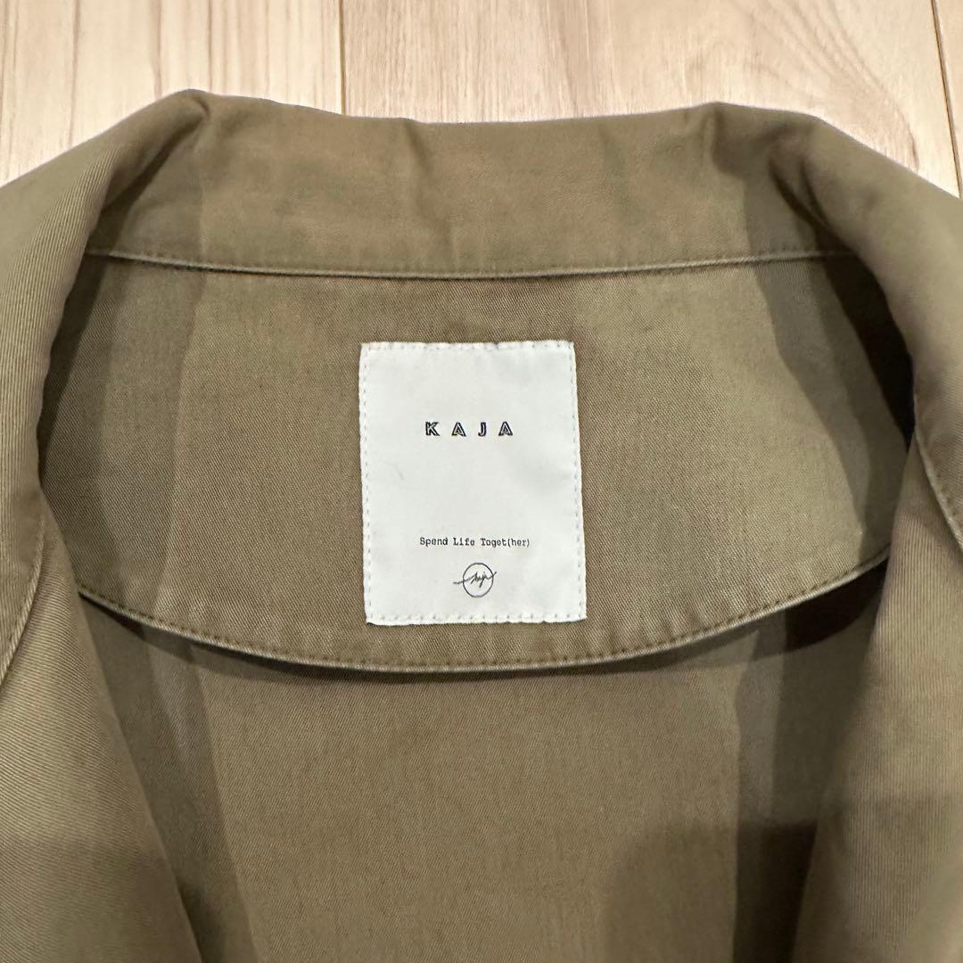 KAJA WIDE SAFARI JACKET 2 ベージュ OVY