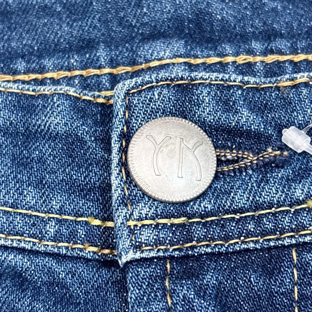 未使用級 YANUK MICHEL ミシェル 30 ストレッチ ヒゲ ハチノス