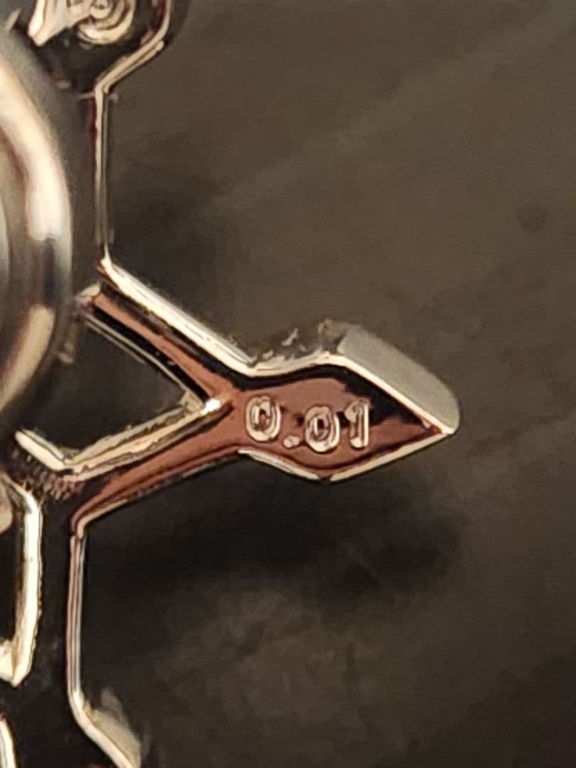 TASAKI　雪の結晶 真珠ブローチ　ダイヤ0.01ct