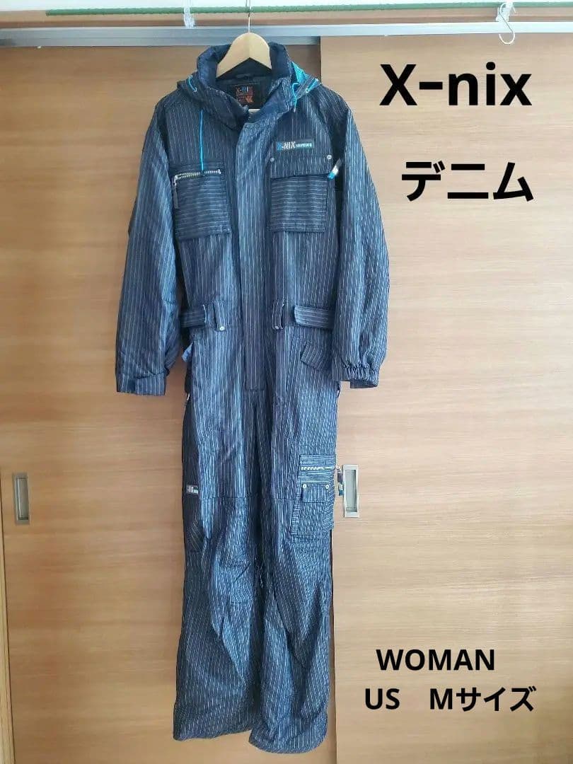 Xnix スノボ　ウエア　 レディース　デニム　エクスニクス　つなぎ