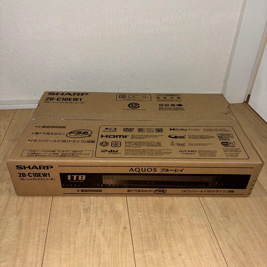 新品未開封　シャープ　ブルーレイレコーダー　2B-C10EW1