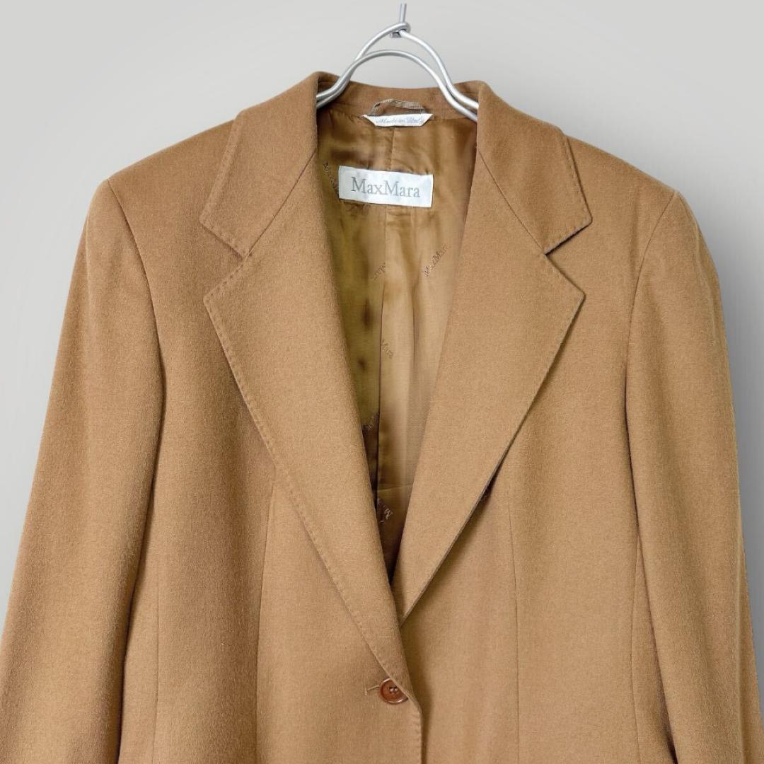 [美品] 白タグ MaxMara テーラード ジャケット ヴィーガンウール