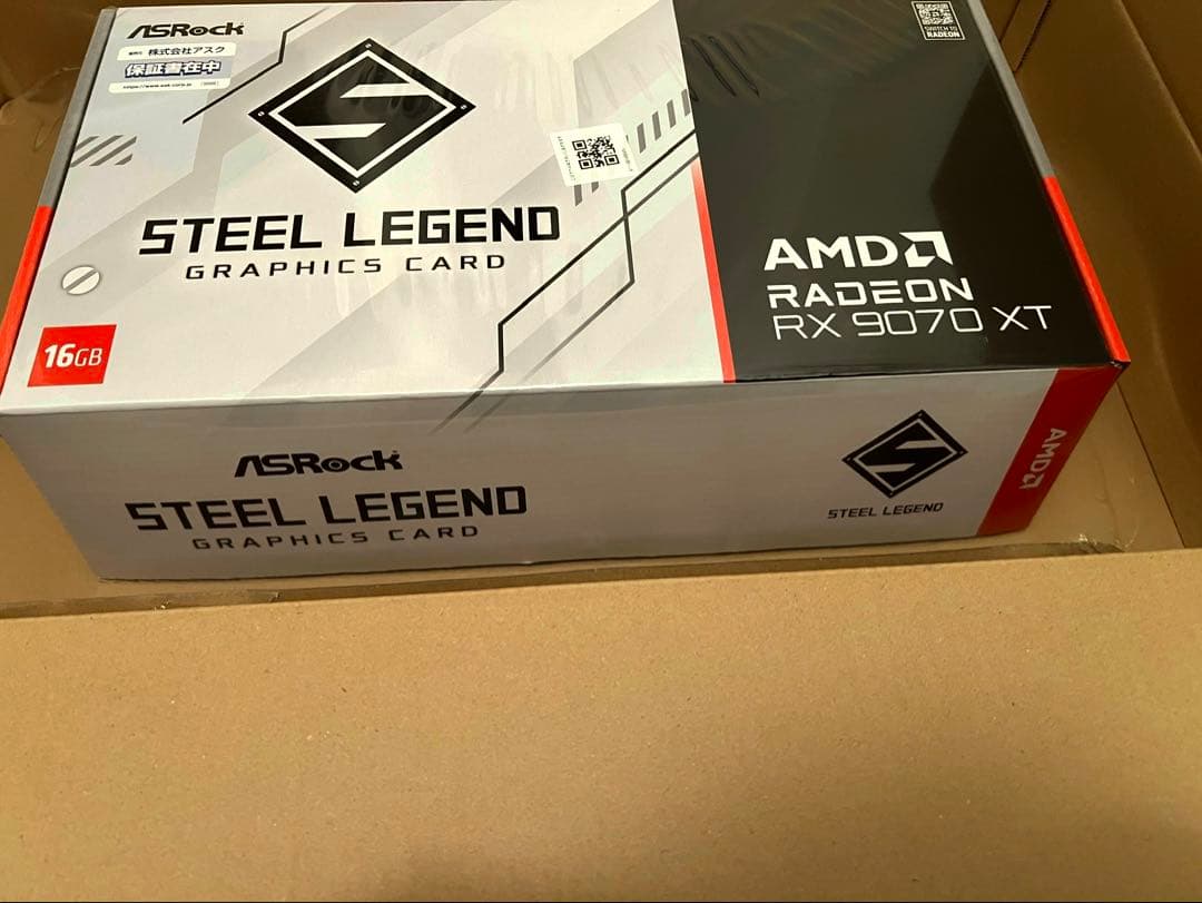 新品未開封 ASRock Steel legend RX 9070 XT