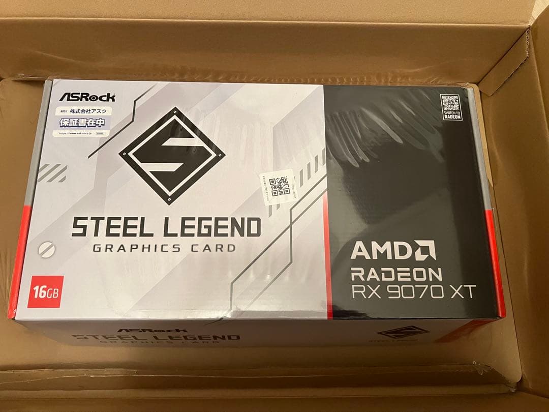 新品未開封 ASRock Steel legend RX 9070 XT