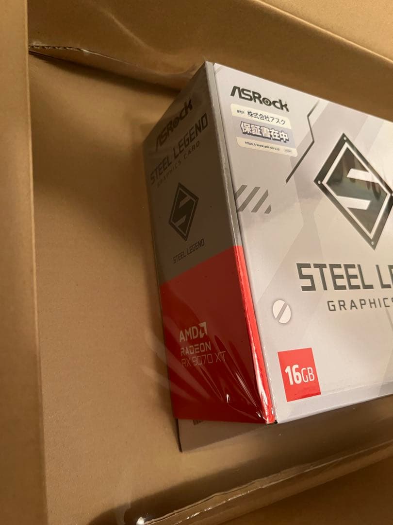 新品未開封 ASRock Steel legend RX 9070 XT