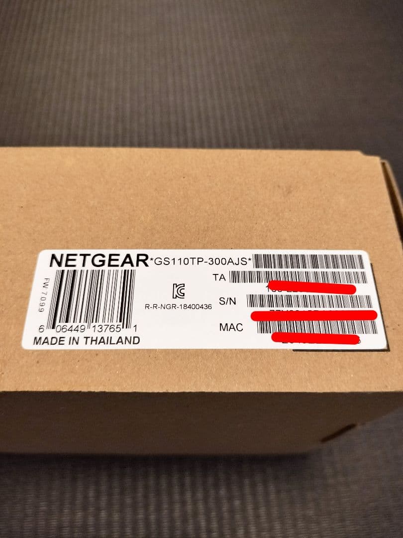 【未開封】ネットギア8ポート SFPx2 PoE+ GS110TP-300AJS