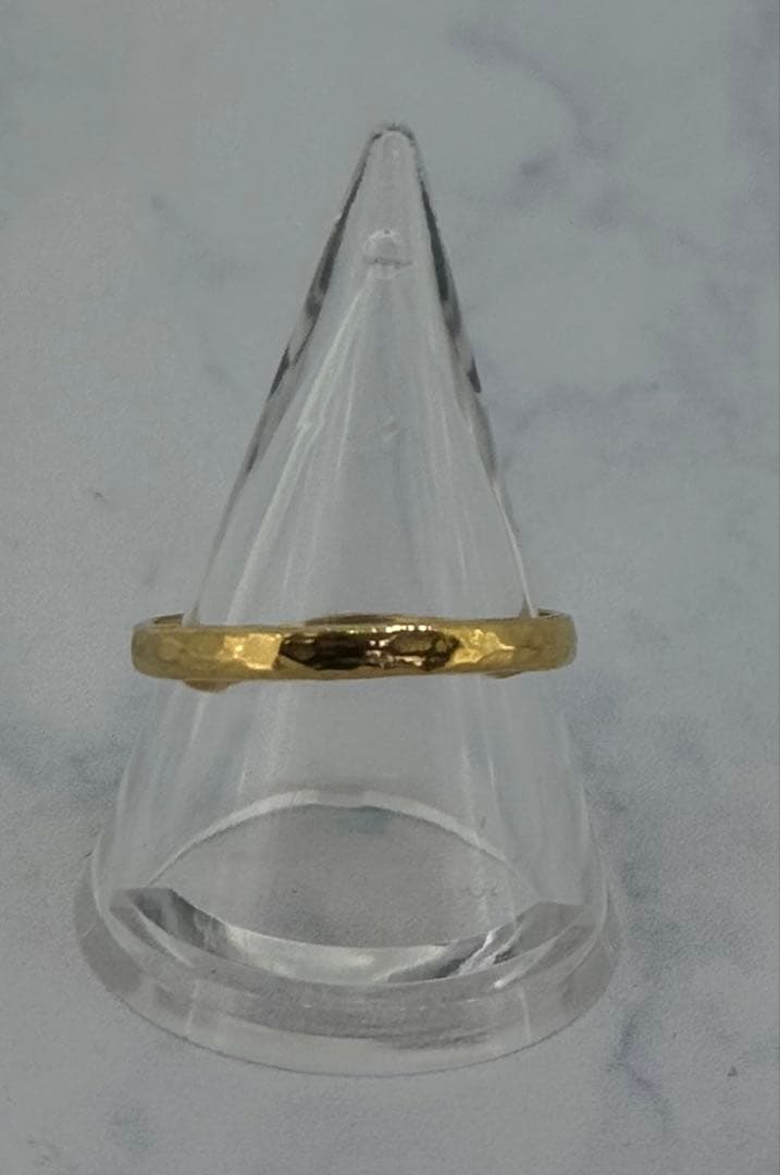 k24純金指輪　手作りリング