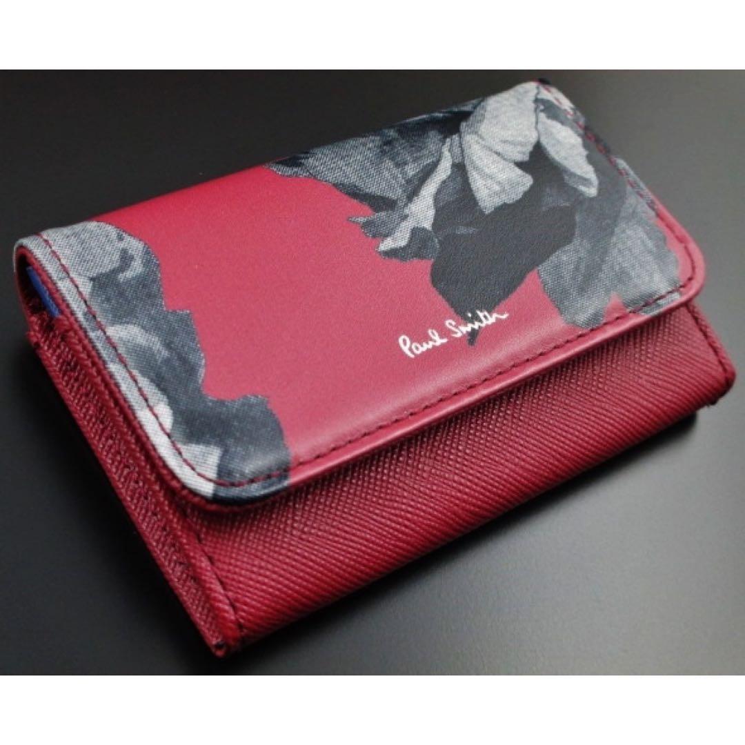☆ギフト対応可☆新品☆箱付☆ポールスミス 人気デザイン 名刺入れ ワイン☆