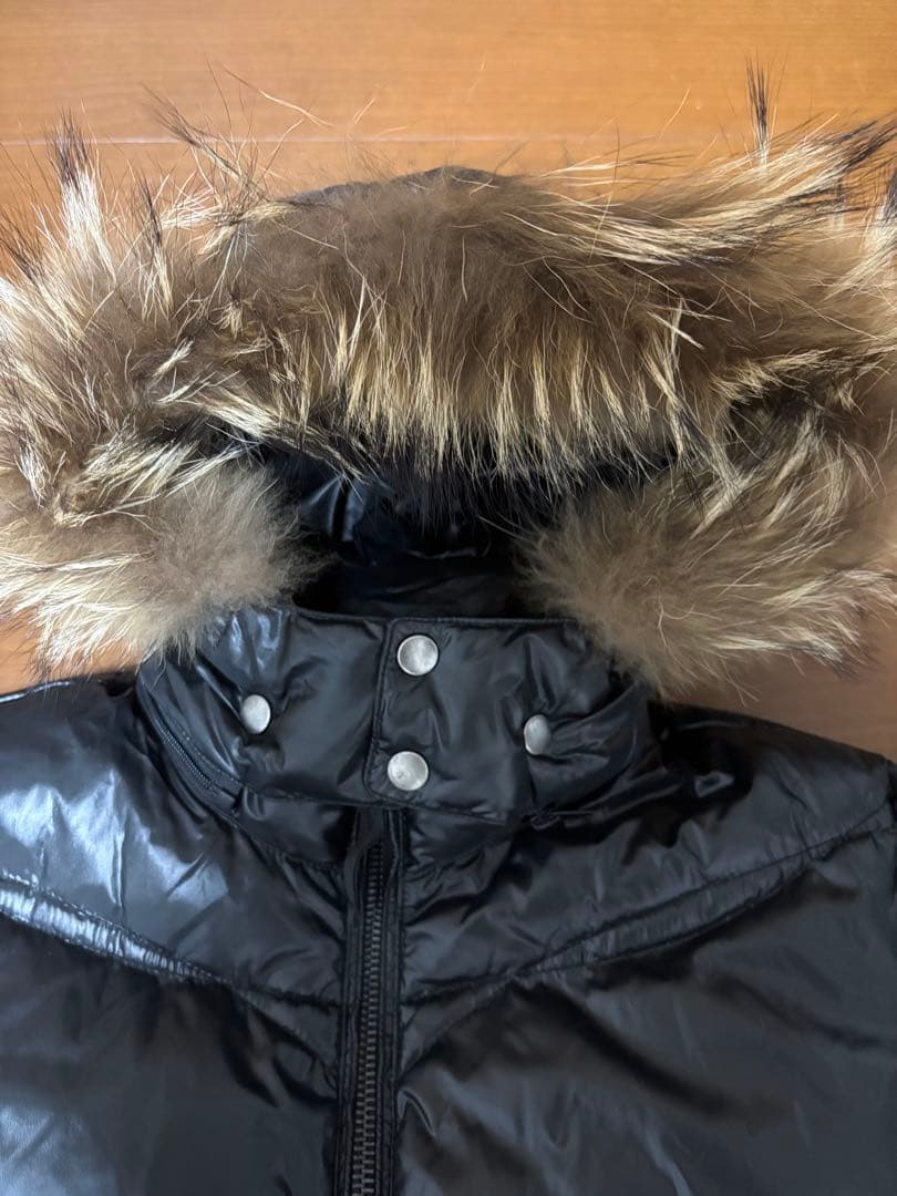 ikka イッカ ダウンジャケット M ファー 光沢 y2k お兄系 ギャル男