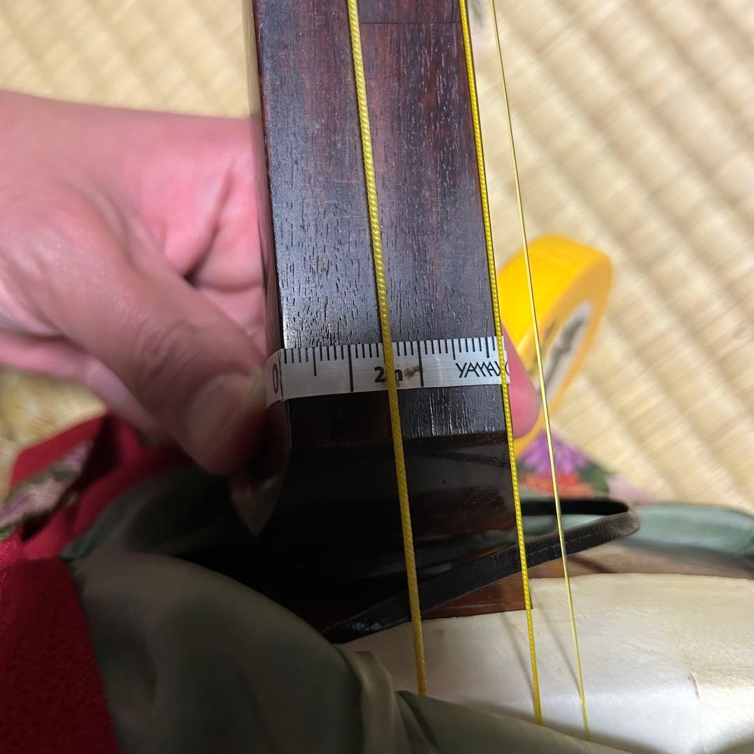 【現状品】 三味線 高級 太棹 和楽器 太さ3.2cm