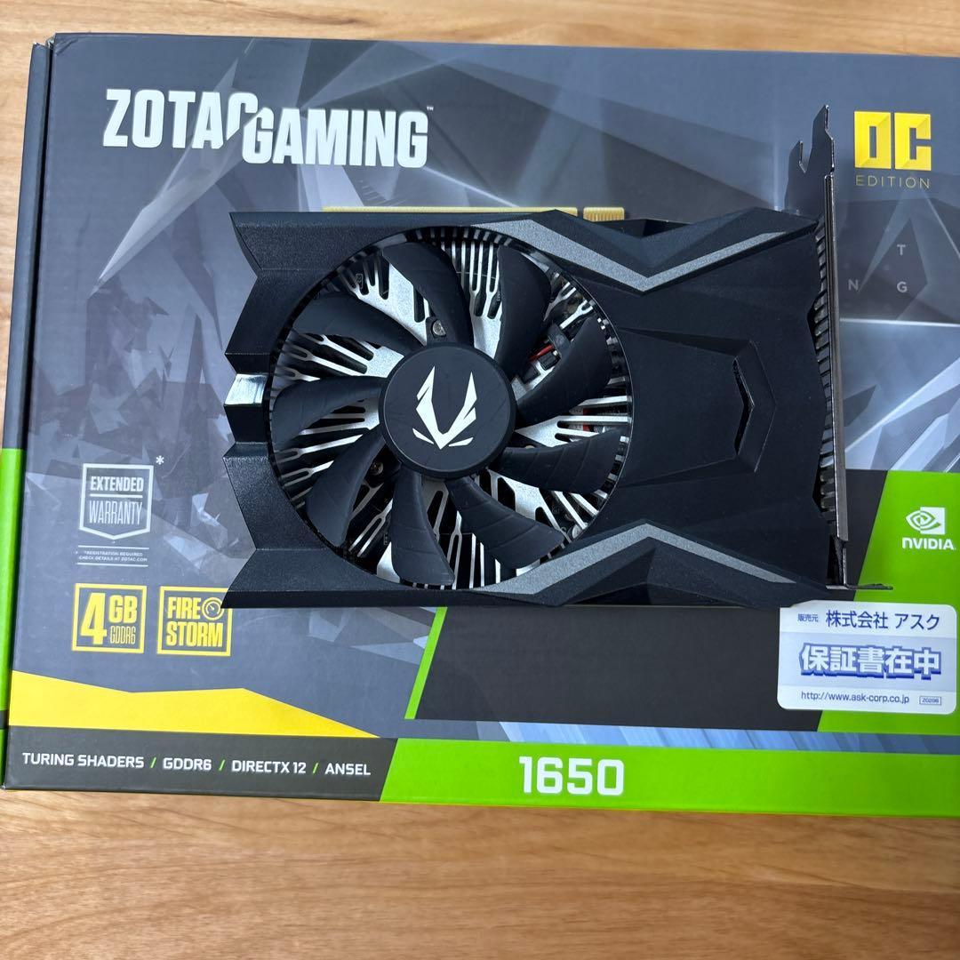 グラフィックボード・グラボ・ビデオカード GeForce GTX 1650 4GB Zotac