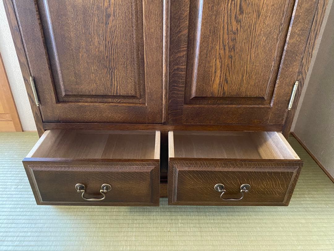 葉山ガーデン　書棚　キャビネット　葉山家具　クラシック