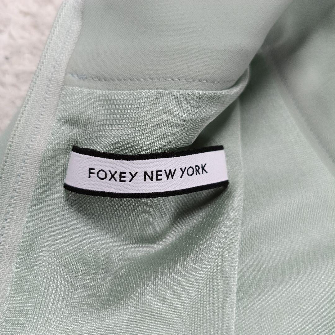 美品❤️フォクシーニューヨーク　後ろプリーツワンピース　ドレス　40