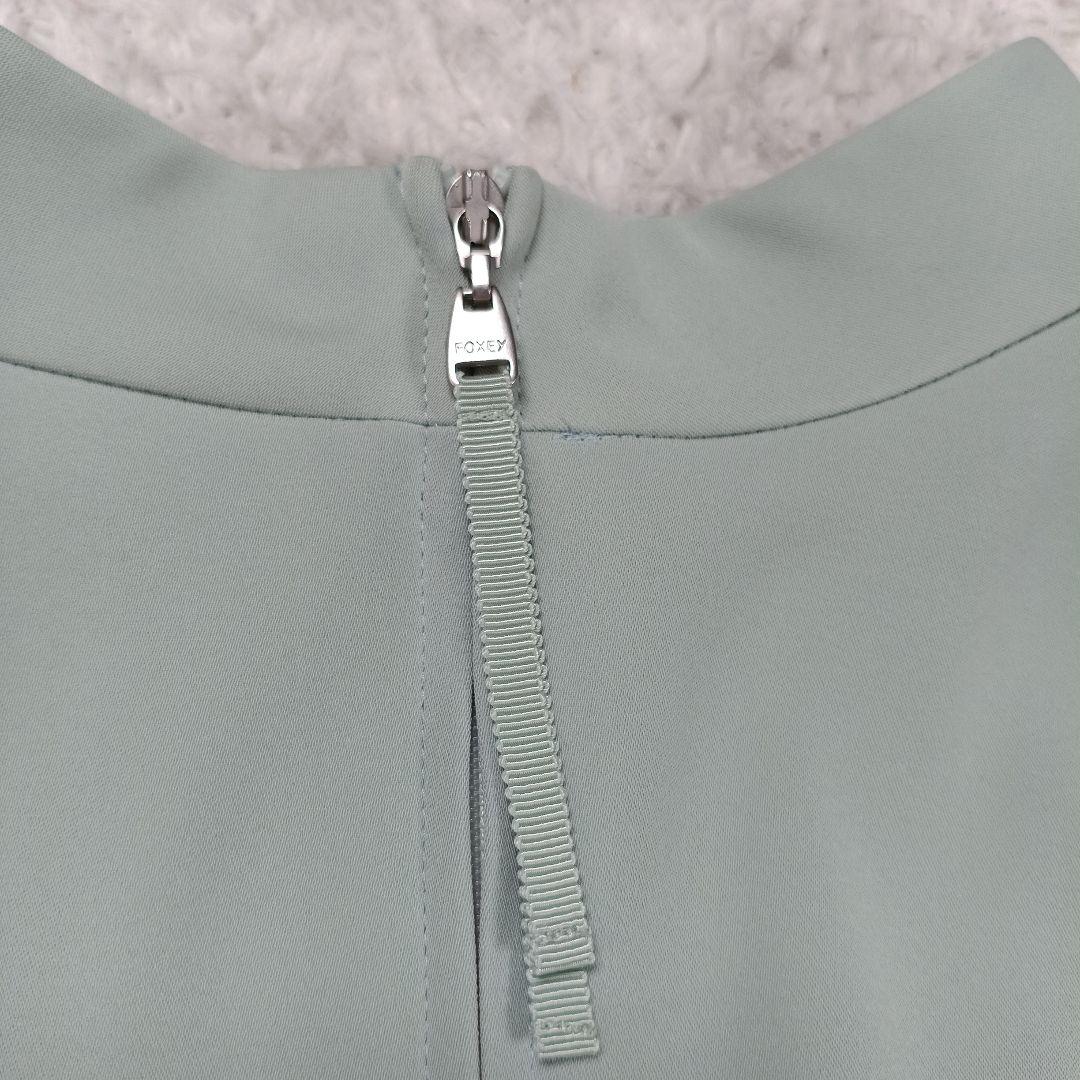 美品❤️フォクシーニューヨーク　後ろプリーツワンピース　ドレス　40