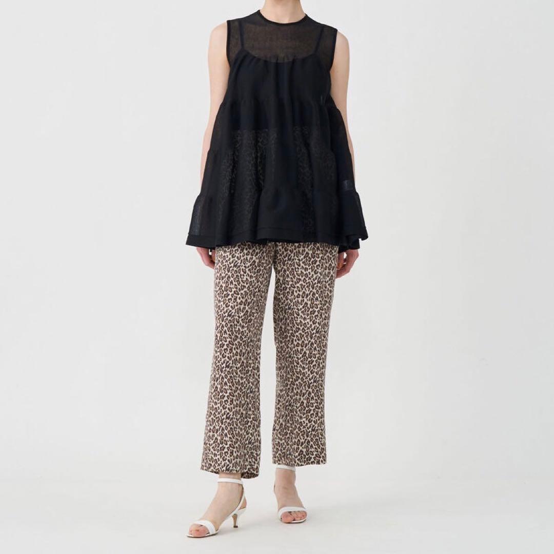 【美品】Ballsey / ティアードプルオーバー　ブラック　シアー　チュニック