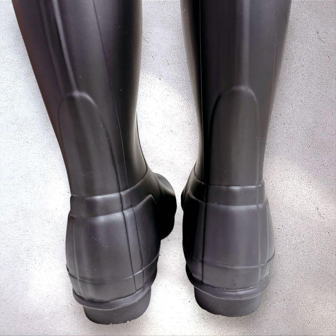 【美品】HUNTER ハンター 長靴 レインブーツUK6 ブラック