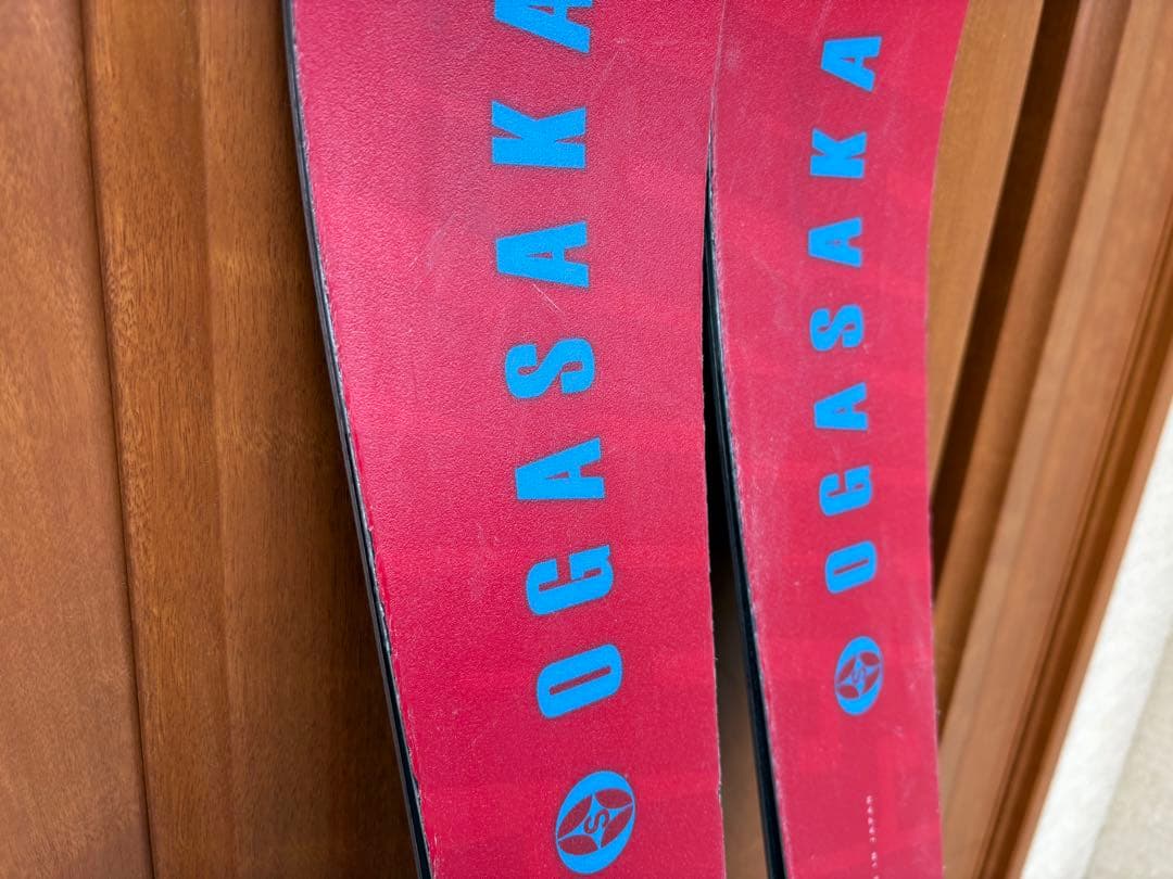 オガサカTC SU 赤 スキー バインディング付き