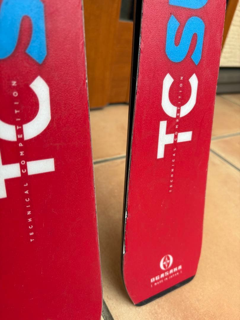 オガサカTC SU 赤 スキー バインディング付き