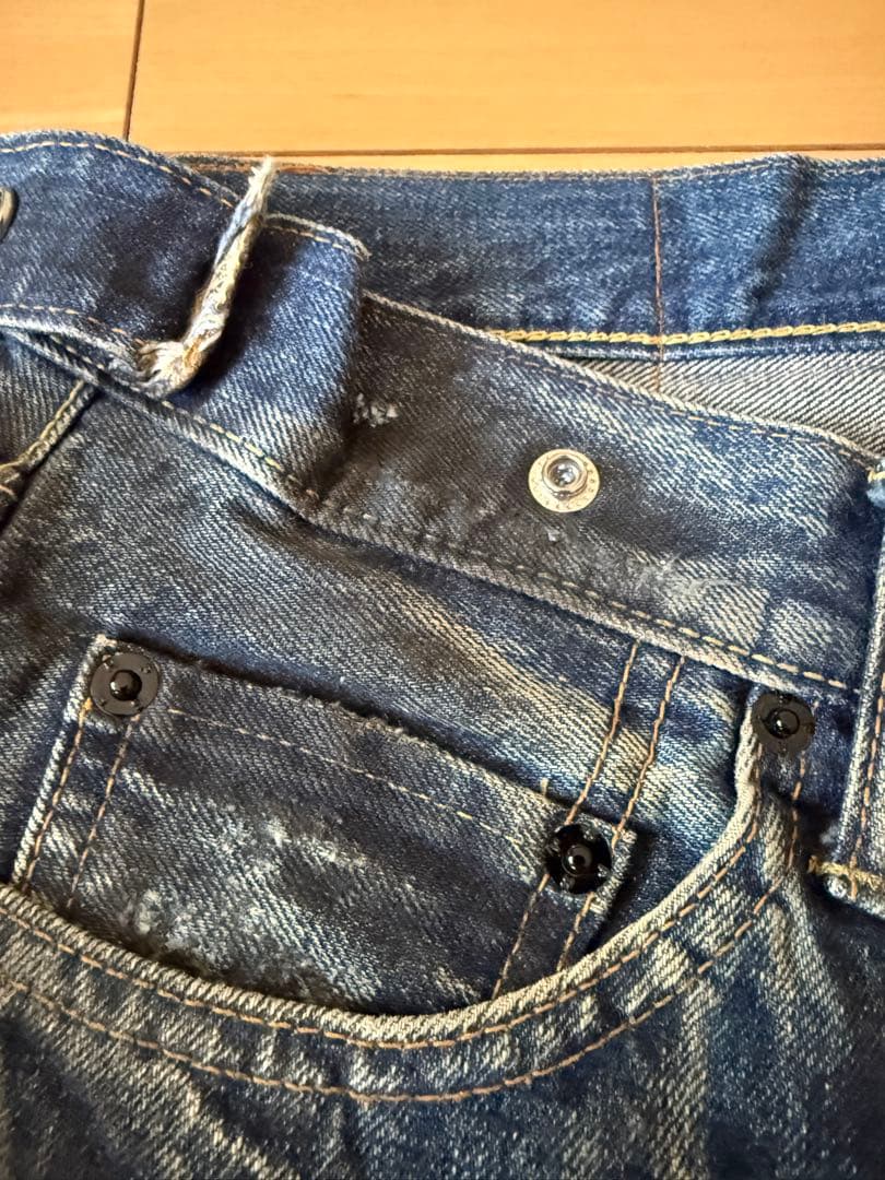 PRPS 紫製品　ダメージ加工デニム　W33