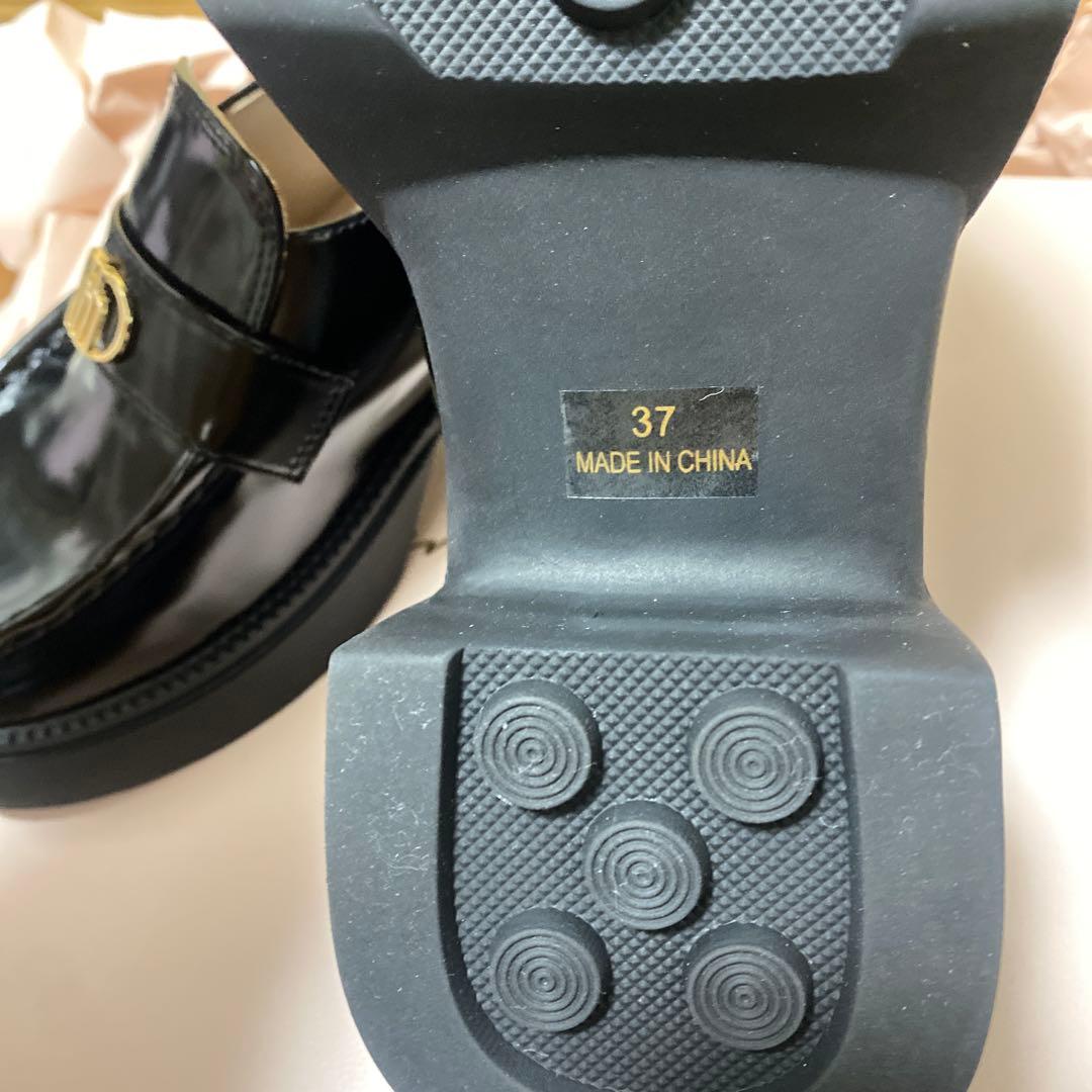 靴 Her lip to Trois Logo Loafers (black) 37