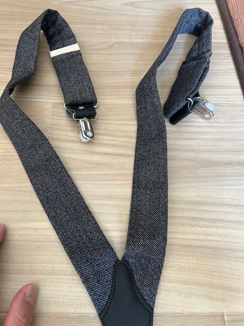  THURSTON グレー サスペンダー