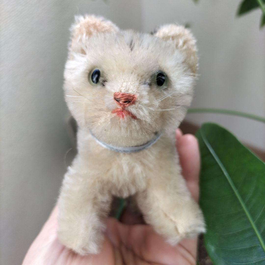 ビンテージ　シュタイフ　Tabby キャット　猫