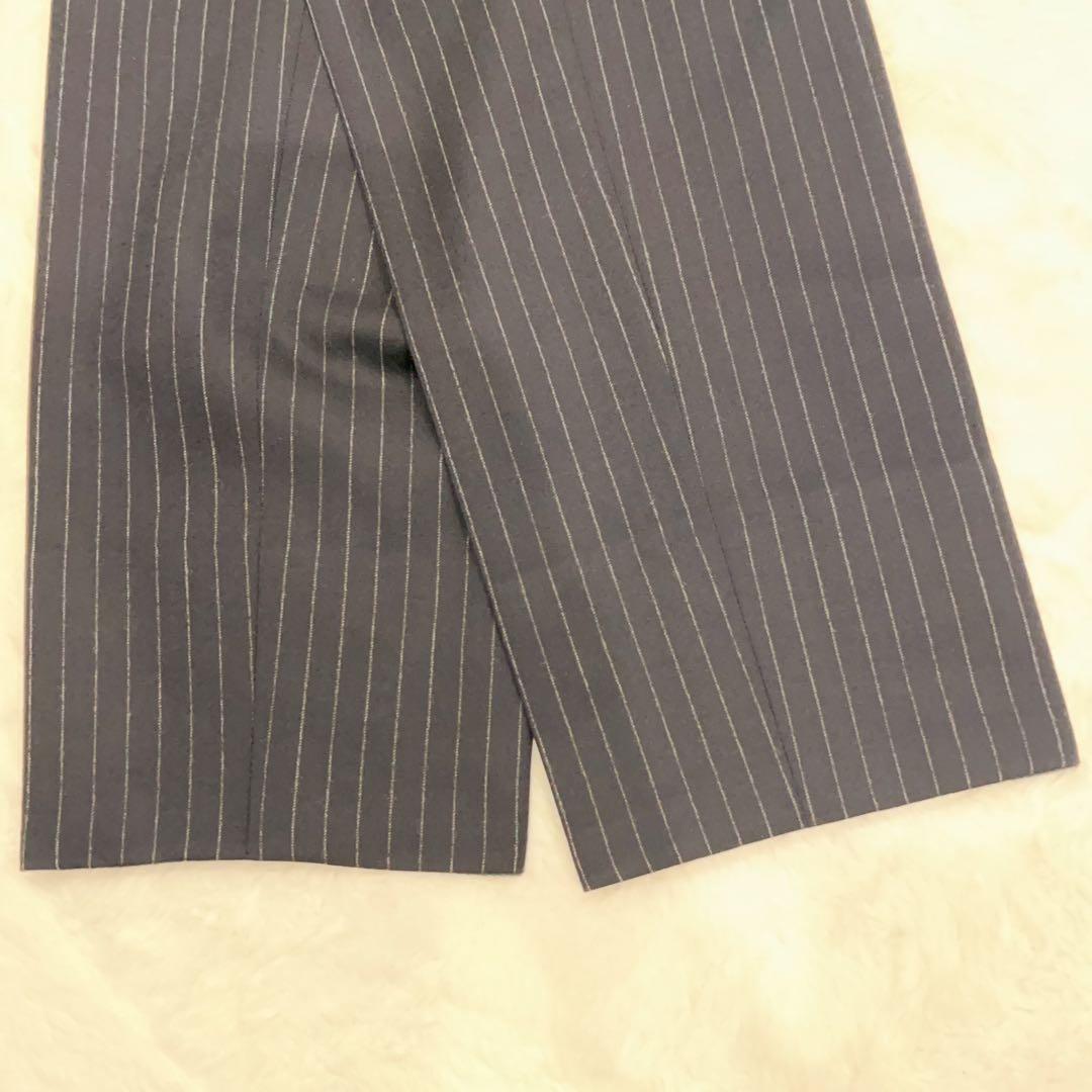 極美品 PRADA ブラック ストライプ ビジネススーツ