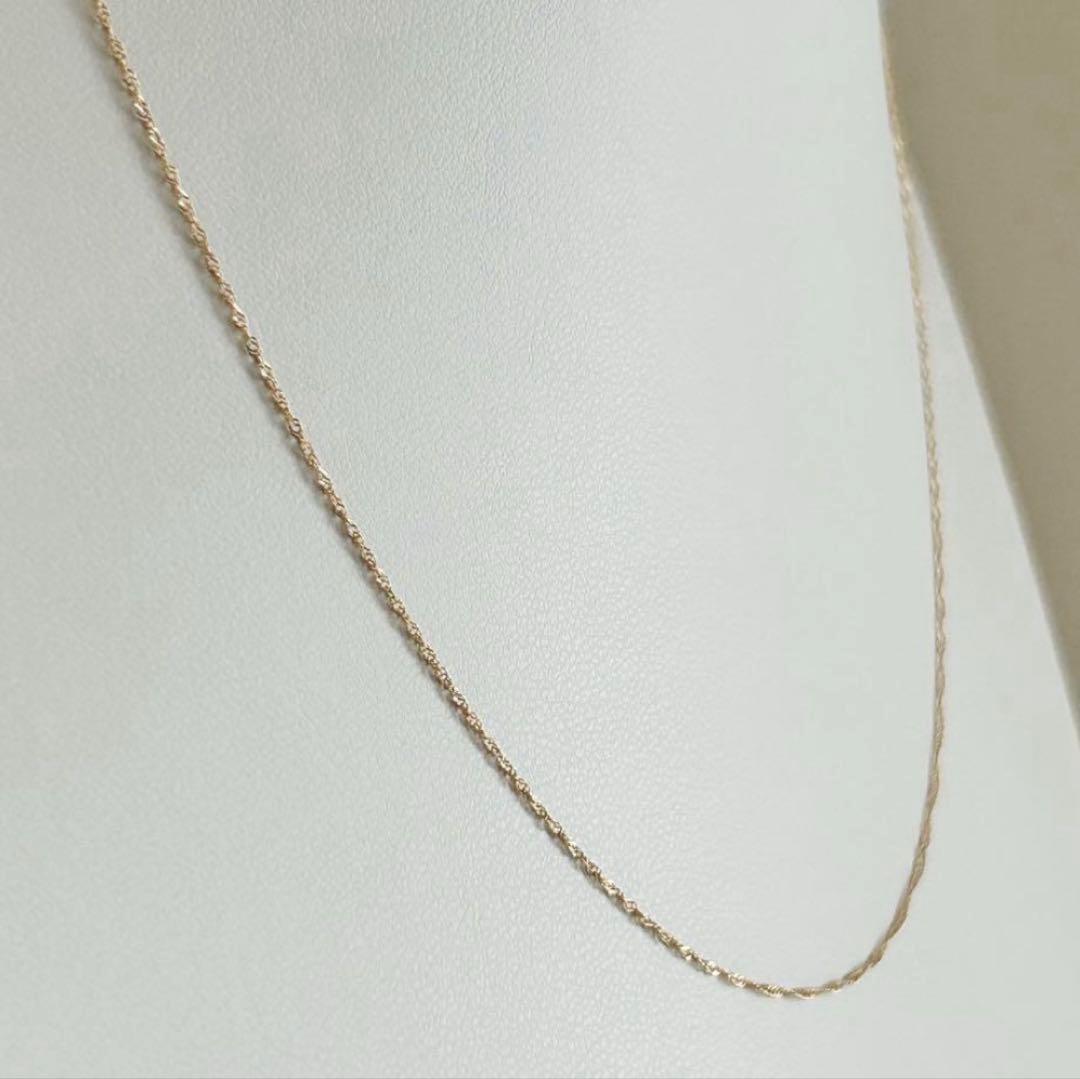 大特価‼️早いもの勝ち❣️新品 日本製 18金 スクリュー ネックレス 40cm