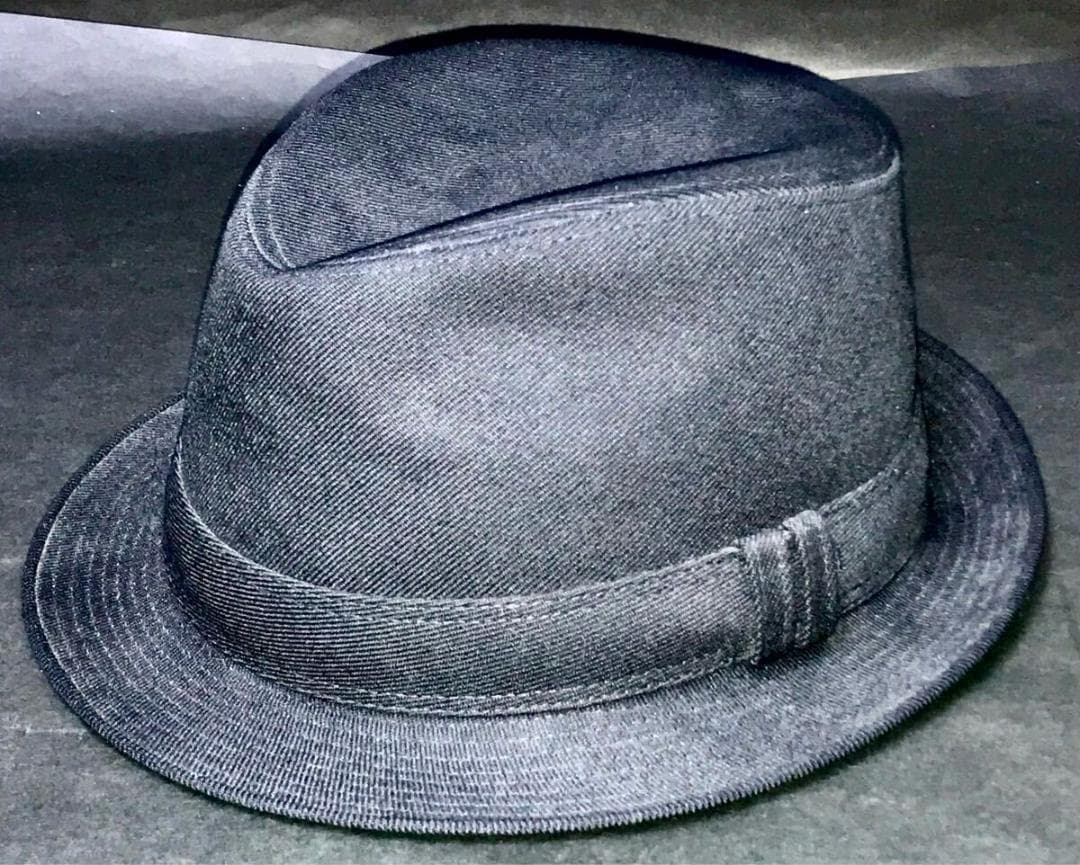 エルメス★高級ウールハット 中折れ 帽子 サイズ61★美品