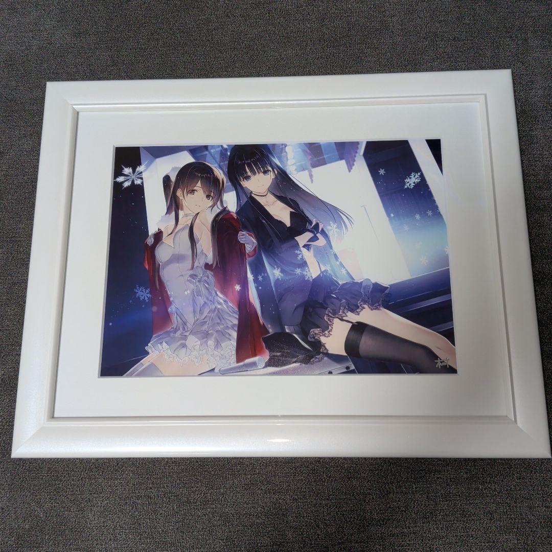 【WHITE ALBUM2】なかむらたけし箔押しサイン入り 描き下ろし複製原画