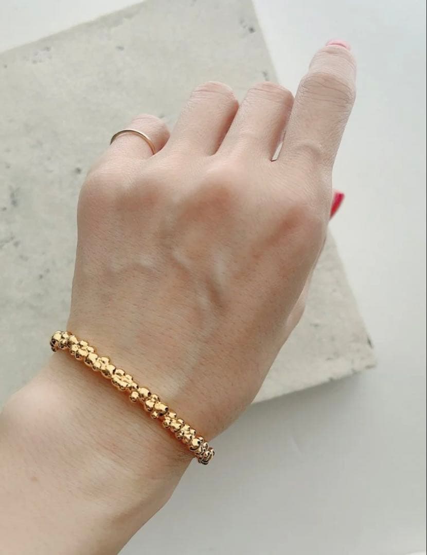 【新品未使用】Chieko+ チエコプラス caviar bangle ゴールド