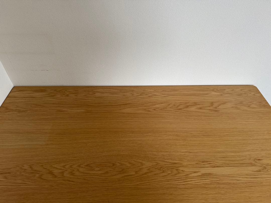 【無印良品】デスク　タモ材　スチール脚　幅120cm