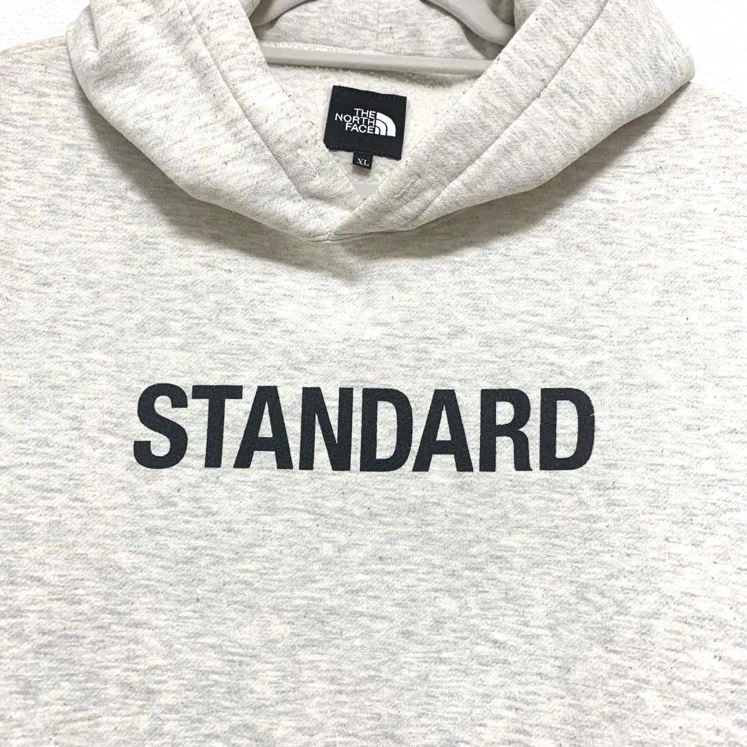 限定ノースフェイス★STANDARD パーカー XL グレー白 オートミール