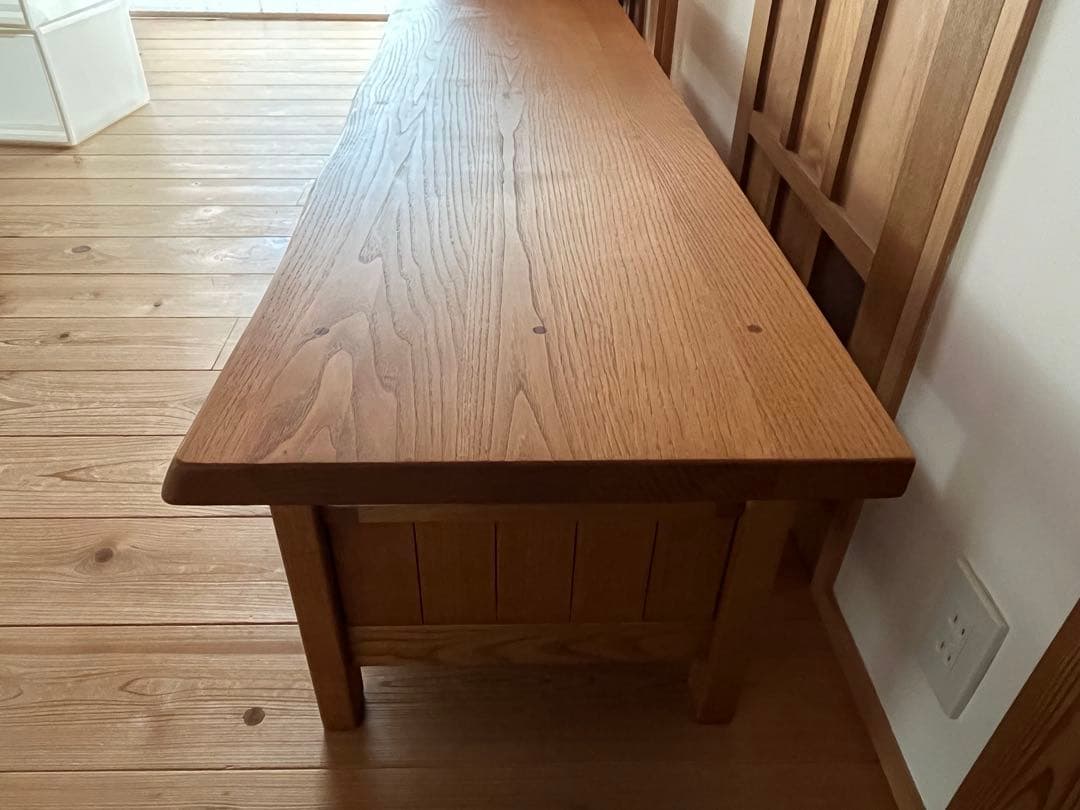 k*m様 頑固おやじ製　栗無垢材　東北の栗の木で作ったTVボード　オイル仕上げ