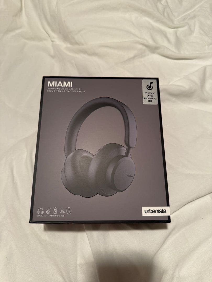 urbanista MIAMI ノイキャンワイヤレスヘッドホン ブラック